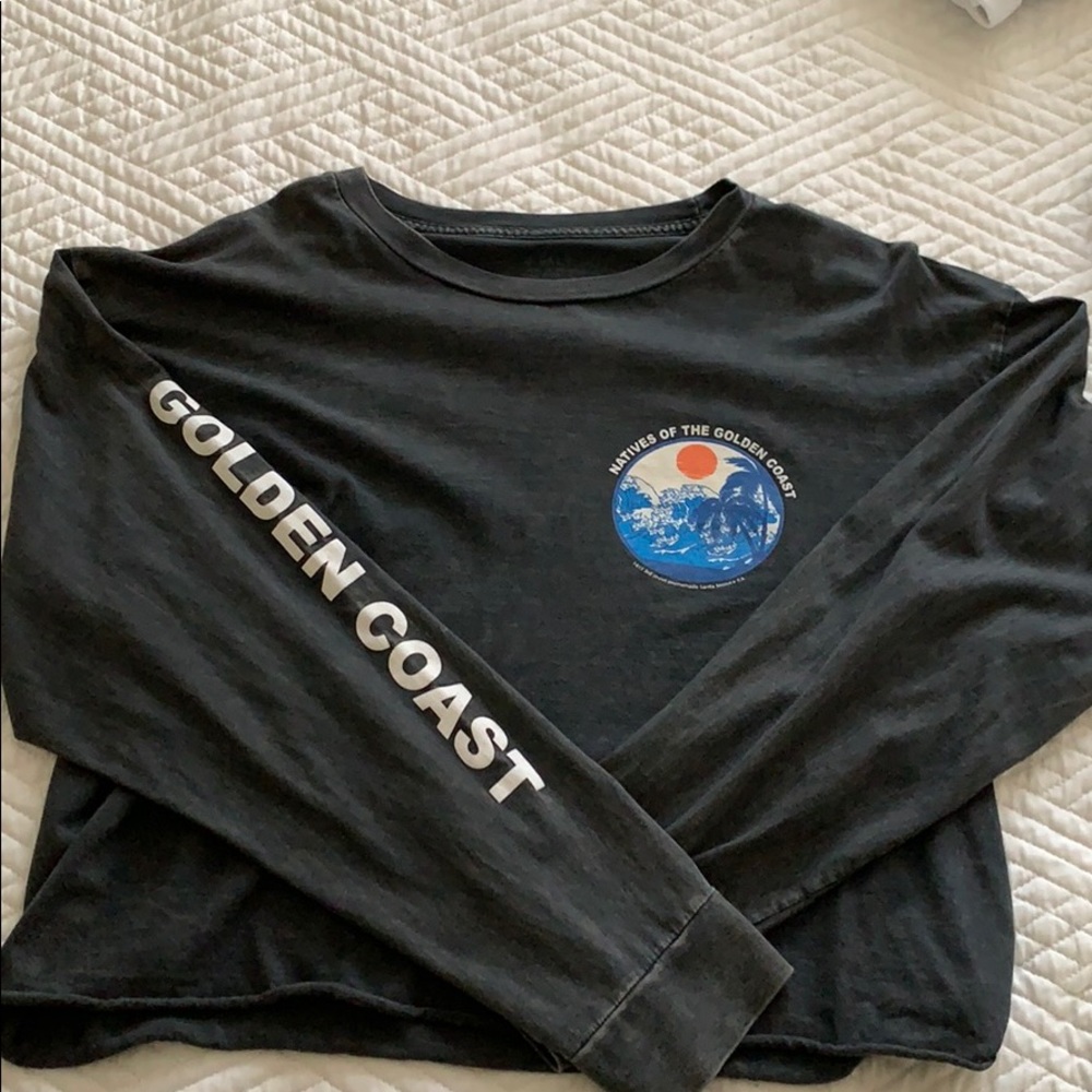 Black Brandy Melville cropped long sleeve